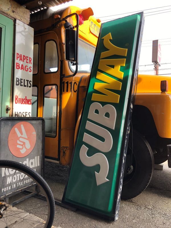 店舗引き取り限定】Vintage SUBWAY Restaurant Advertising 店舗引き取り限定】Vintage SUBWAY Restaurant Advertising