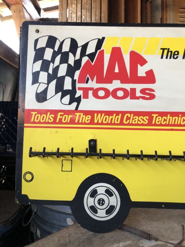 Vintage Adversiting MAC TOOLS Van Truck Shaped Key Holder Rack